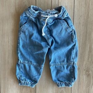 Zara infant drawstring jogger jeans